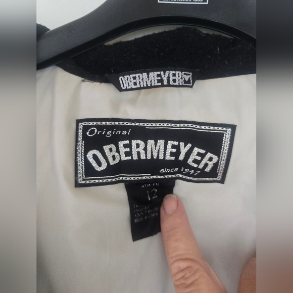 Obermeyer Black White Paris Ski Snowboarding Winter Jacket Coat Women’s sz 12 - Picture 11 of 17